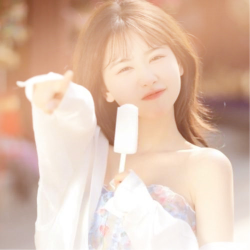 渐变色头像女