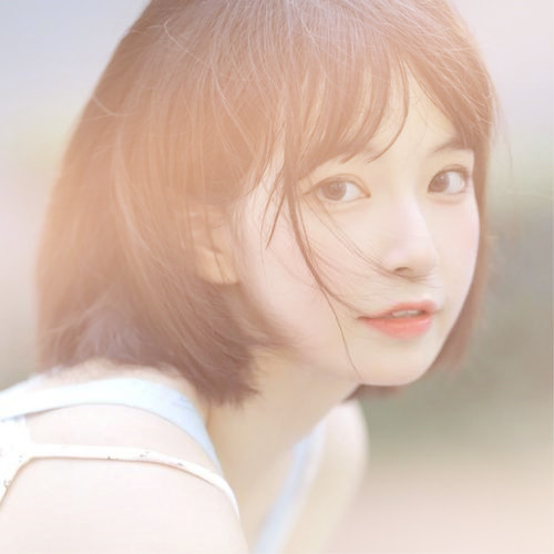 渐变色头像女