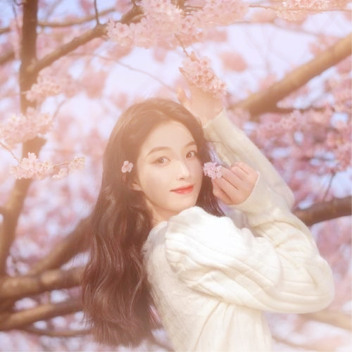 渐变色头像女