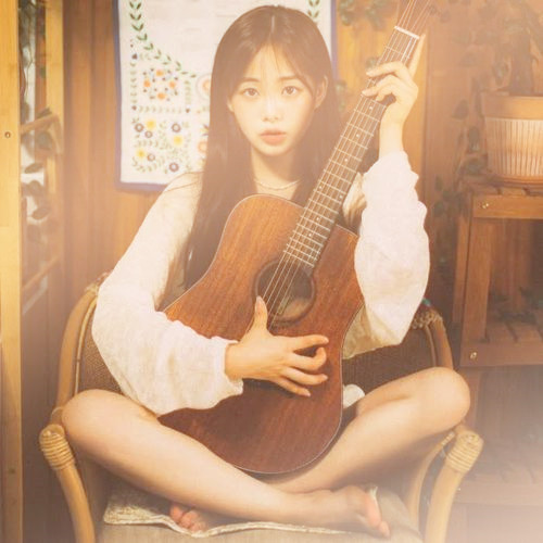 渐变色头像女
