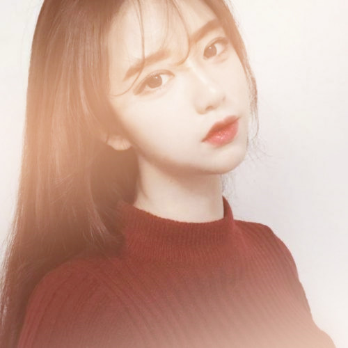 渐变色头像女