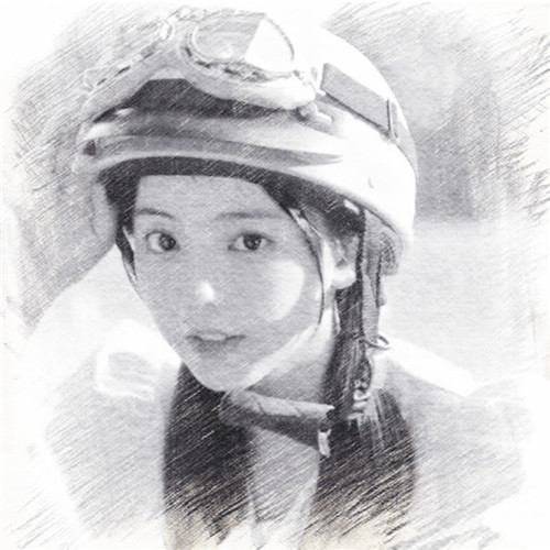 写生素描女生头像图片