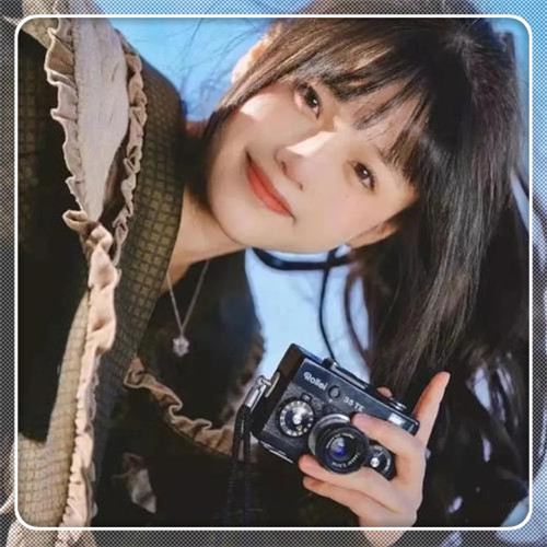 边框女生头像图片