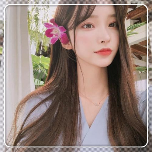 边框女生头像图片