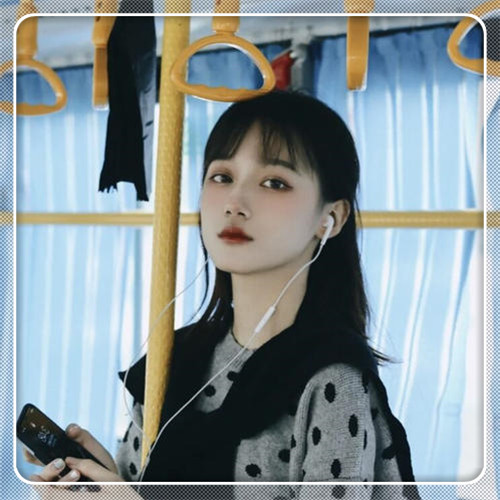 边框女生头像图片