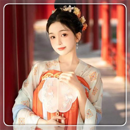 边框女生头像图片