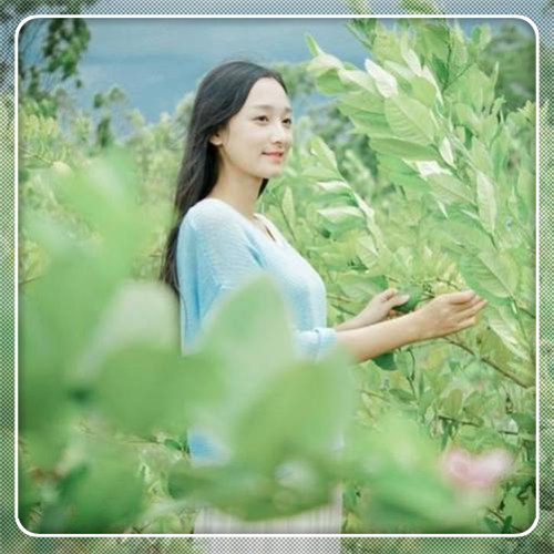 边框女生头像图片