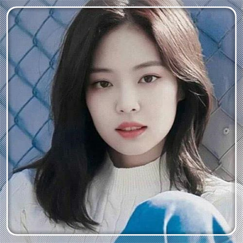 边框女生头像图片