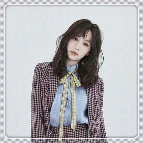 边框女生头像图片