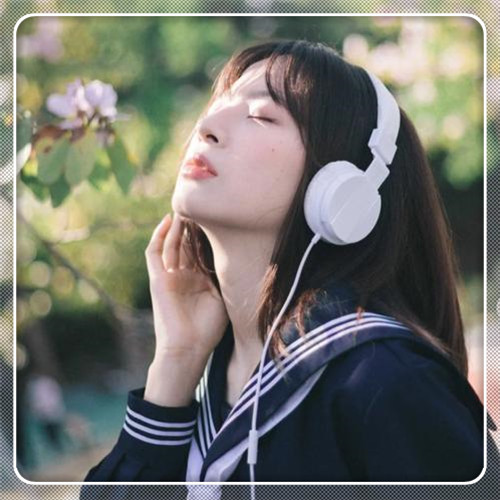 边框女生头像图片