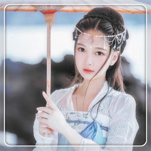 边框女生头像图片