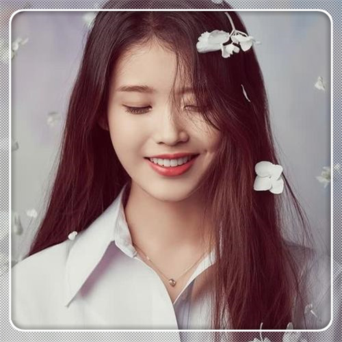 边框女生头像图片