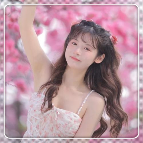 边框女生头像图片