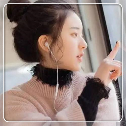 边框女生头像图片