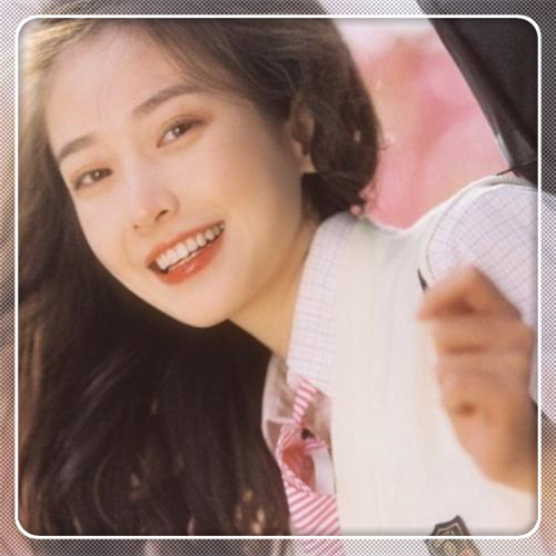边框女生头像图片