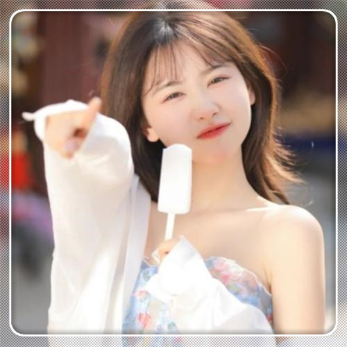边框女生头像图片