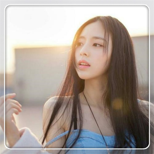 边框女生头像图片