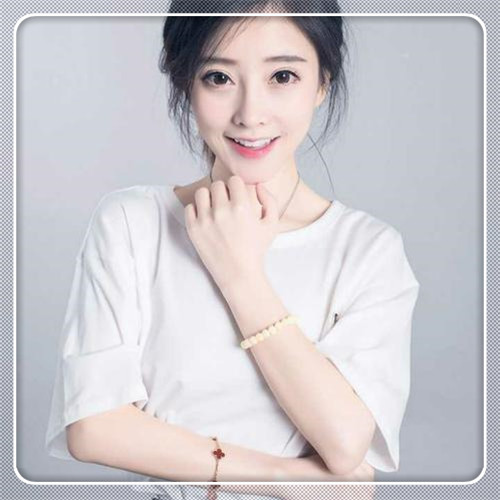 边框女生头像图片