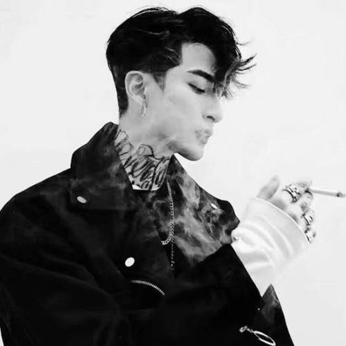 男生黑白头像图片