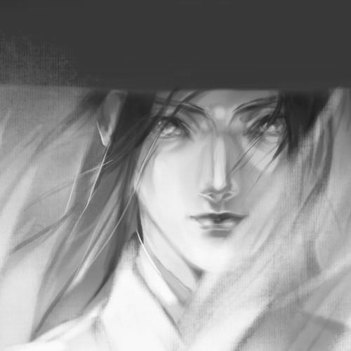 男生黑白头像图片