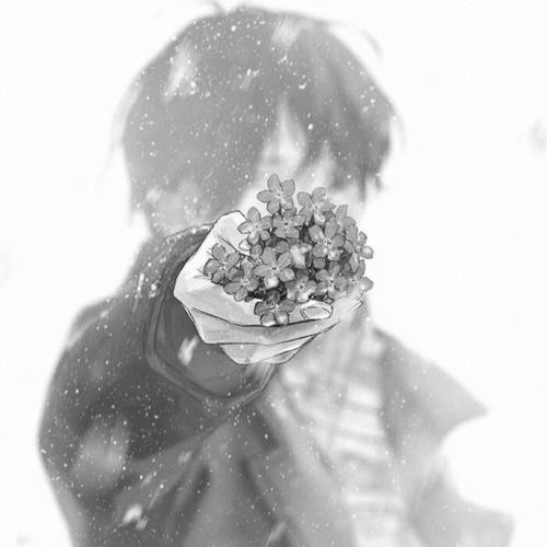 男生黑白头像图片
