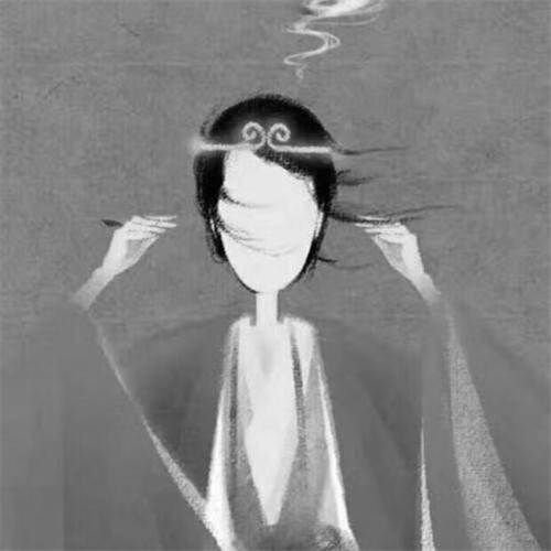 男生黑白头像图片