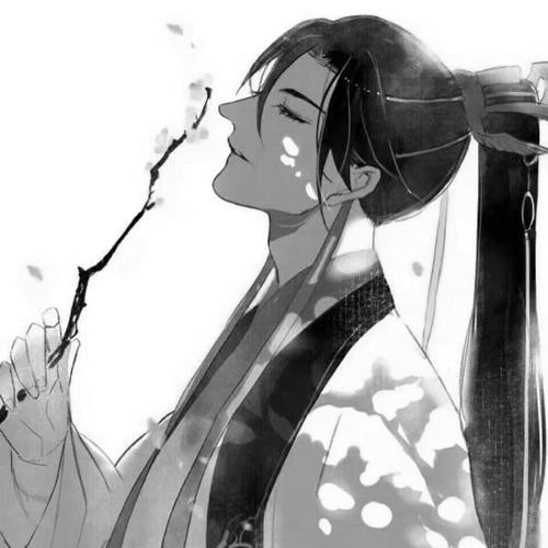 男生黑白头像图片