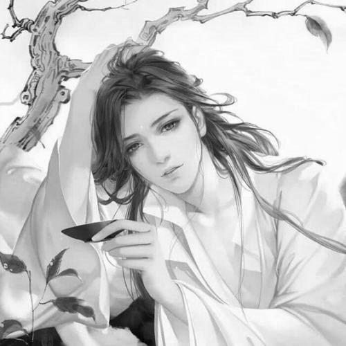 男生黑白头像图片