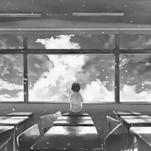 男生黑白头像图片