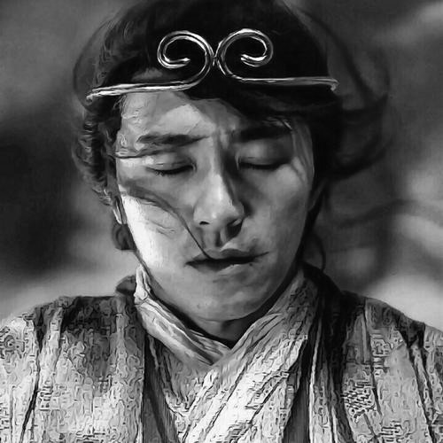 男生黑白头像图片