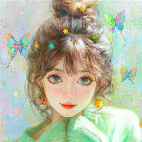 韩版动漫女生头像图片