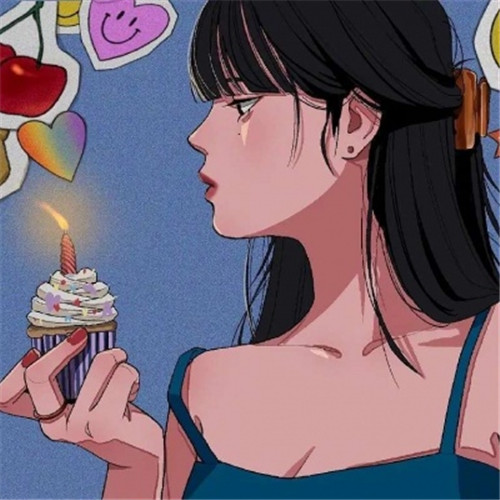 韩版动漫女生头像图片