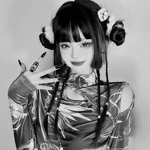 美女黑白头像图片