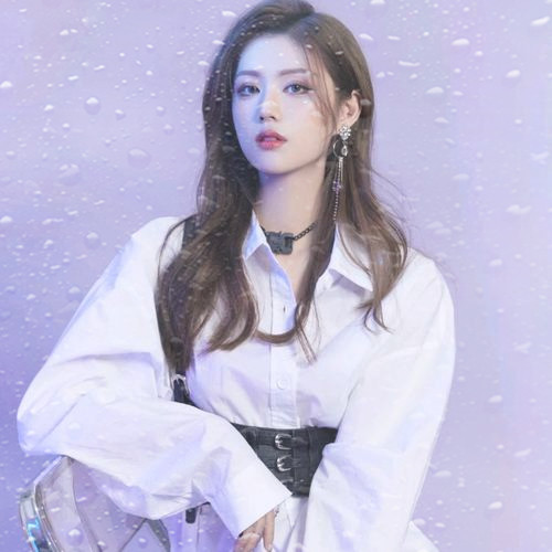 玻璃水珠唯美女生头像图片