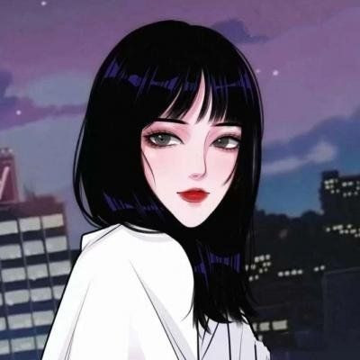漫画头像女ins高级质感高清图片