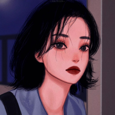 漫画头像女ins高级质感高清图片