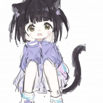 漫画头像女ins高级质感高清图片