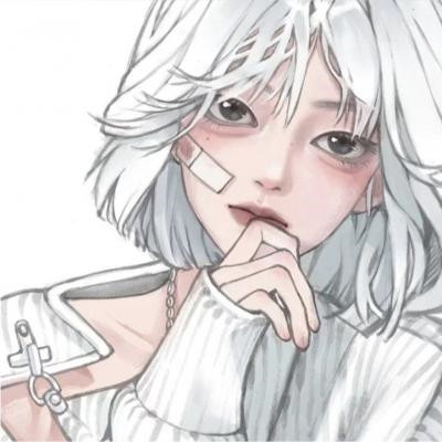 漫画头像女ins高级质感高清图片