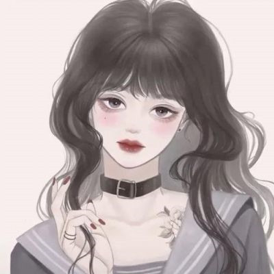 漫画头像女ins高级质感高清图片