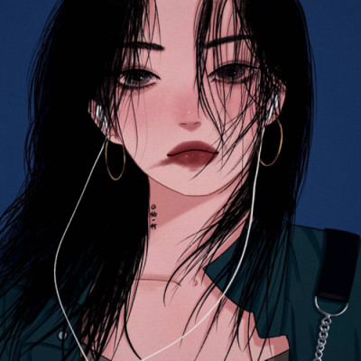 漫画头像女ins高级质感高清图片
