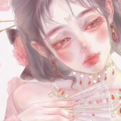 漫画头像女ins高级质感高清图片