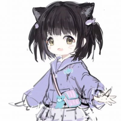 漫画头像女ins高级质感高清图片