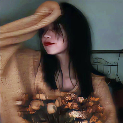 ins风高级质感女头像图片