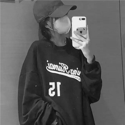 头像女ins高级质感黑白真人图片