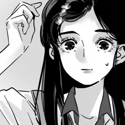 女头像ins高级质感黑白动漫