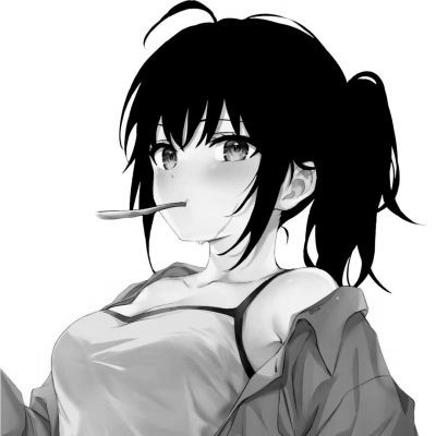 女头像ins高级质感黑白动漫