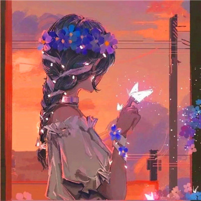 超火ins风情侣头像图片
