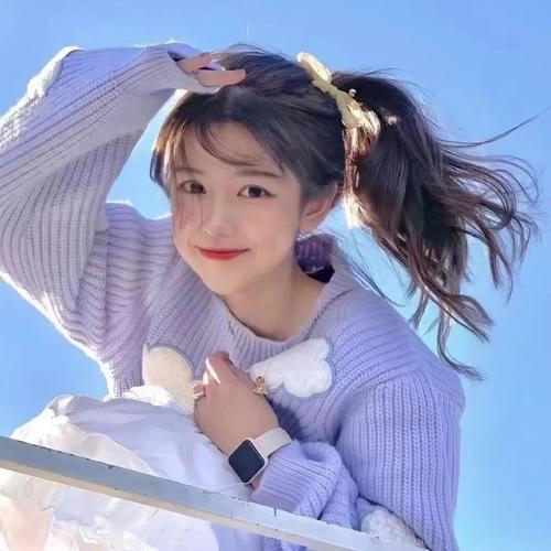 甜蜜开心女生头像图片
