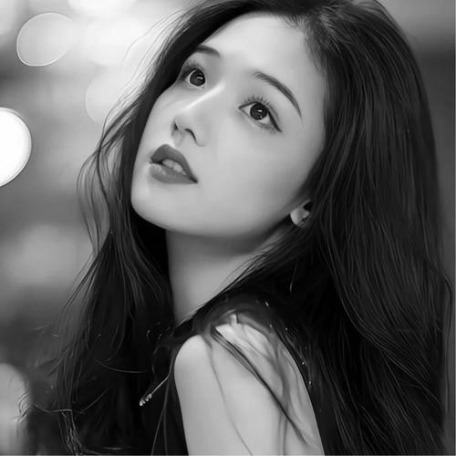 头像黑白图片2025最火爆女生伤感
