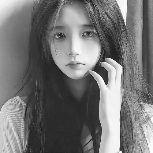 头像黑白图片2025最火爆女生伤感